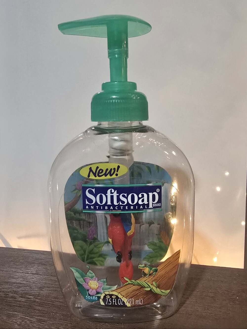 Vintage Antibacterial Handsoap Rare Parrot